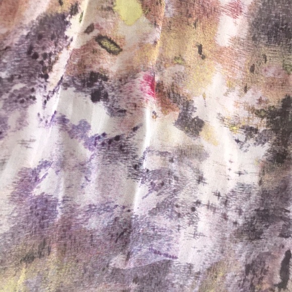 ELIZABETH&JAMES Sheer Silk Blouse & Mini Skirt Set - Picture 6 of 16